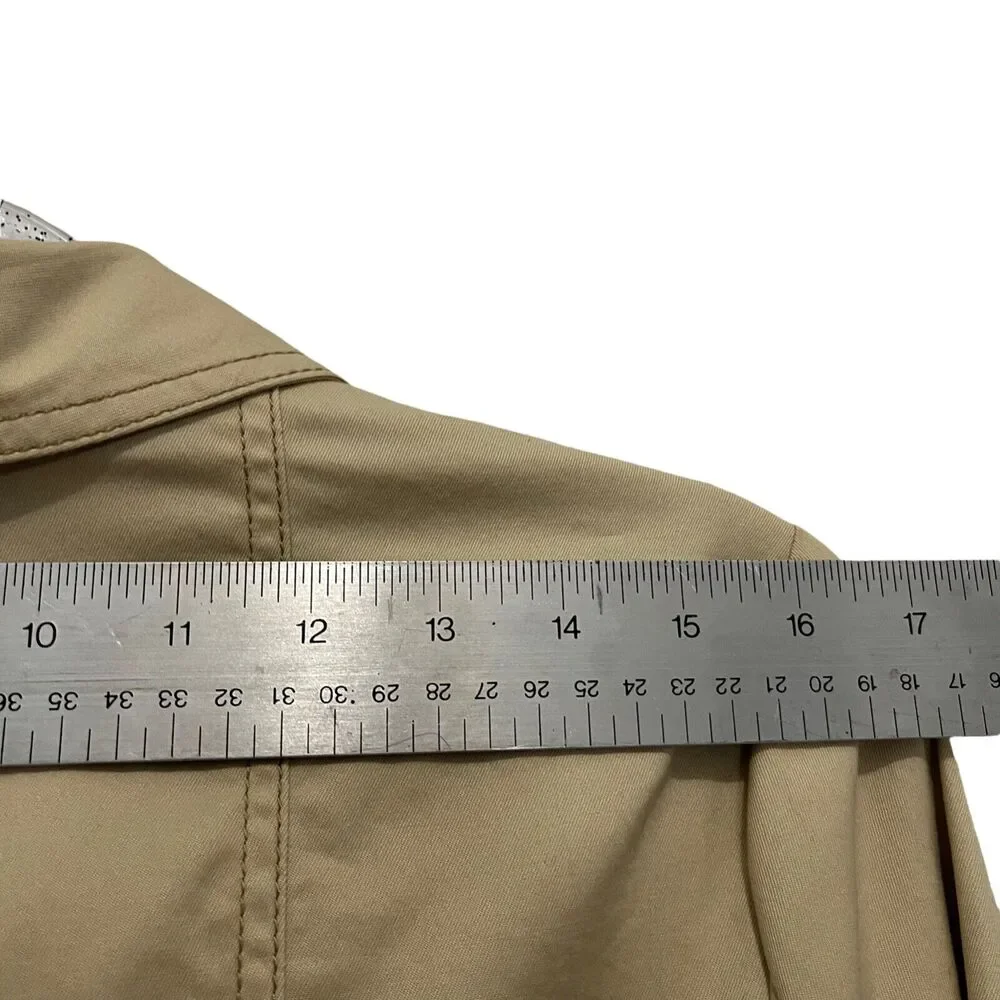 Sundance Women's Casual Blazer Jacket Light Tan 3 Button Single Breasted Size 6